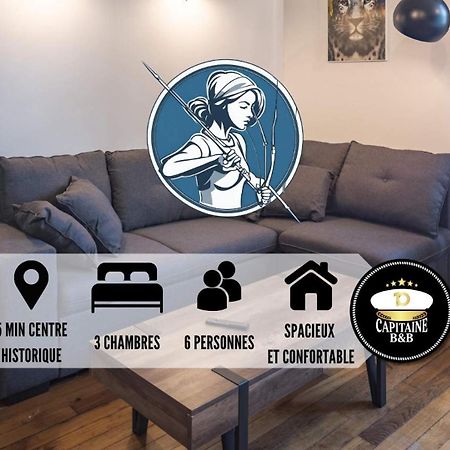 Le Logis De L'Arc - 5Min Hypercentre - Max 6 Personnes Lejlighed Troyes Eksteriør billede
